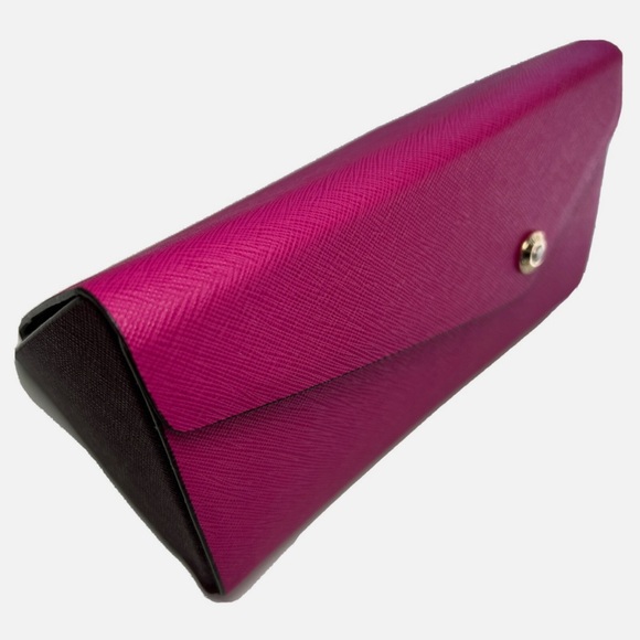 HENRI BENDEL ⭐️ saffiano leather foldable sunglasses  case - Picture 2 of 10